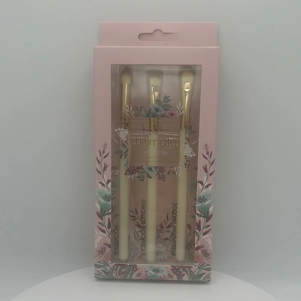 NICOLE MILLER Ultimate Eye Brush Trio, NIB